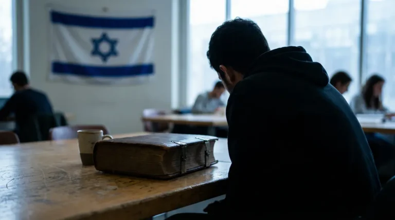 Table universitaire Mein Kampf drapeau Israël