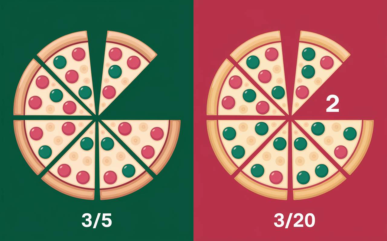 erreur conversion 3 5 sur 20 comparaison pizza