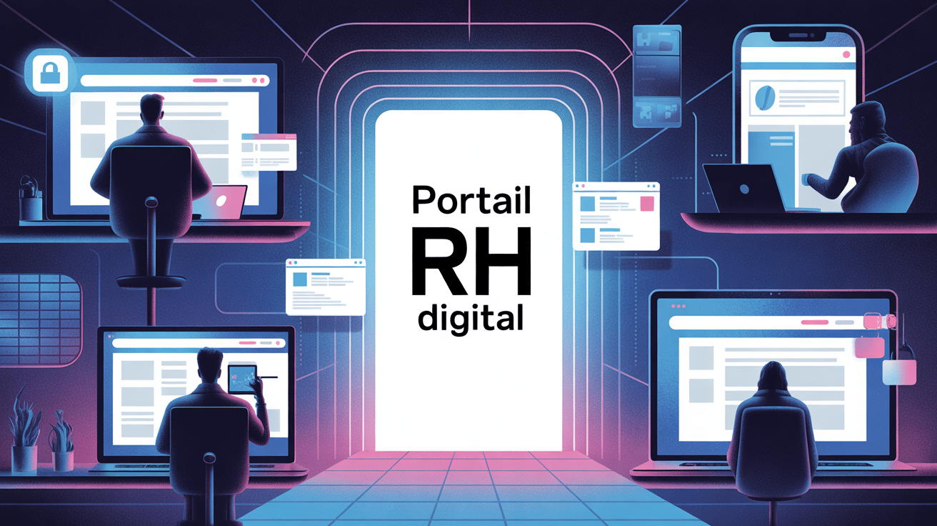 Espace digital RH sécurisé avec portail central