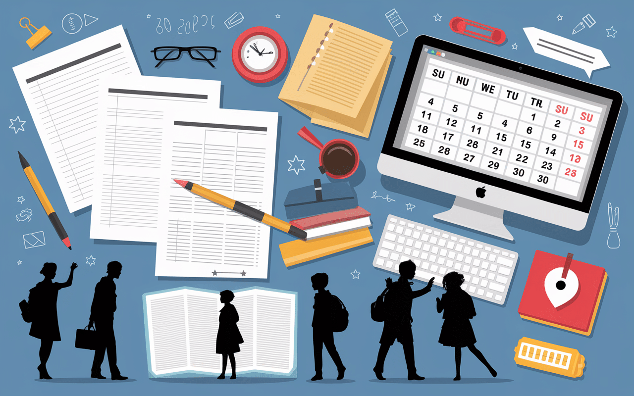dossier manuscrit planning numerique cahier de prepa