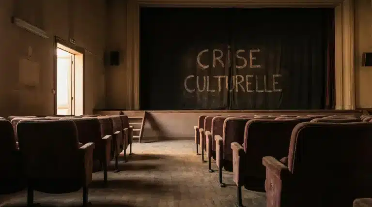 Théâtre vide crise culturelle
