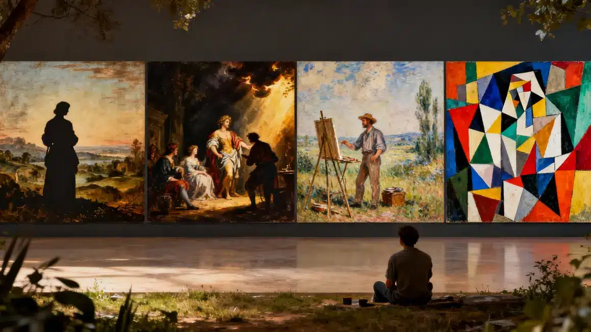 Frise chronologique grands styles peinture