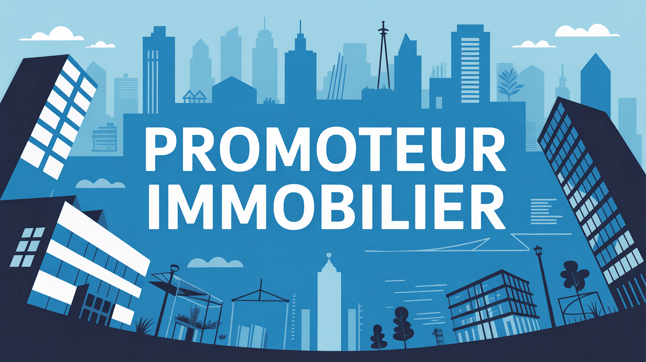 comment devenir promoteur immobilier illustration silhouettes immeubles