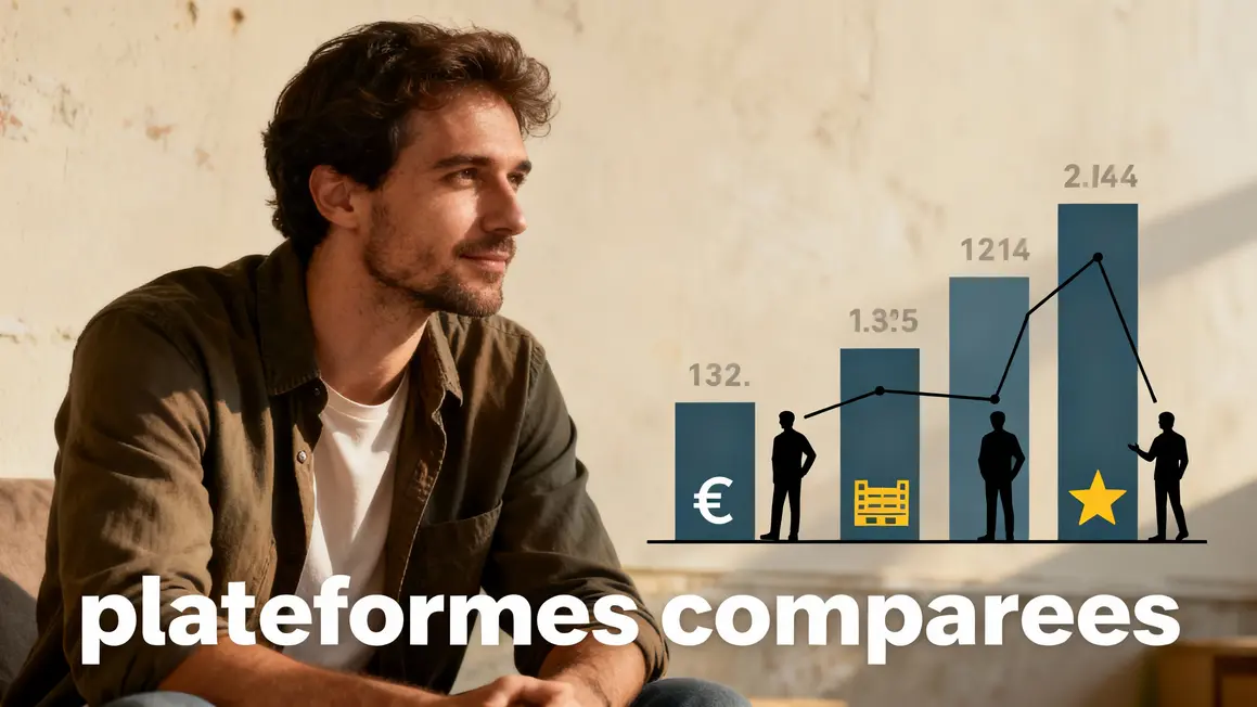 Tableau graphique comparaison plateformes art en ligne