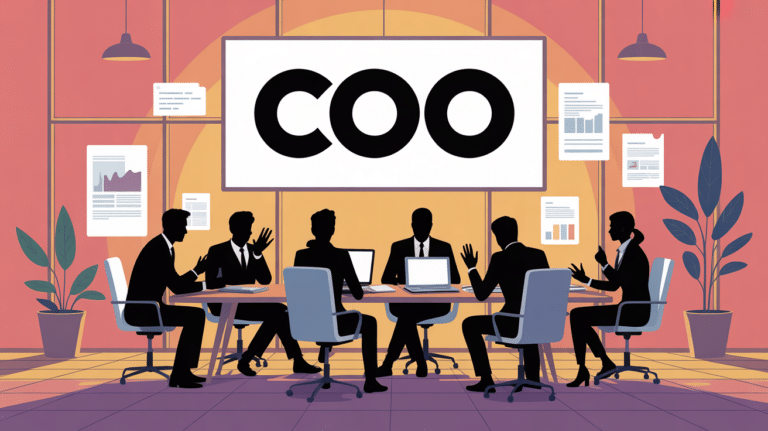 coo job description silhouettes cadres autour table