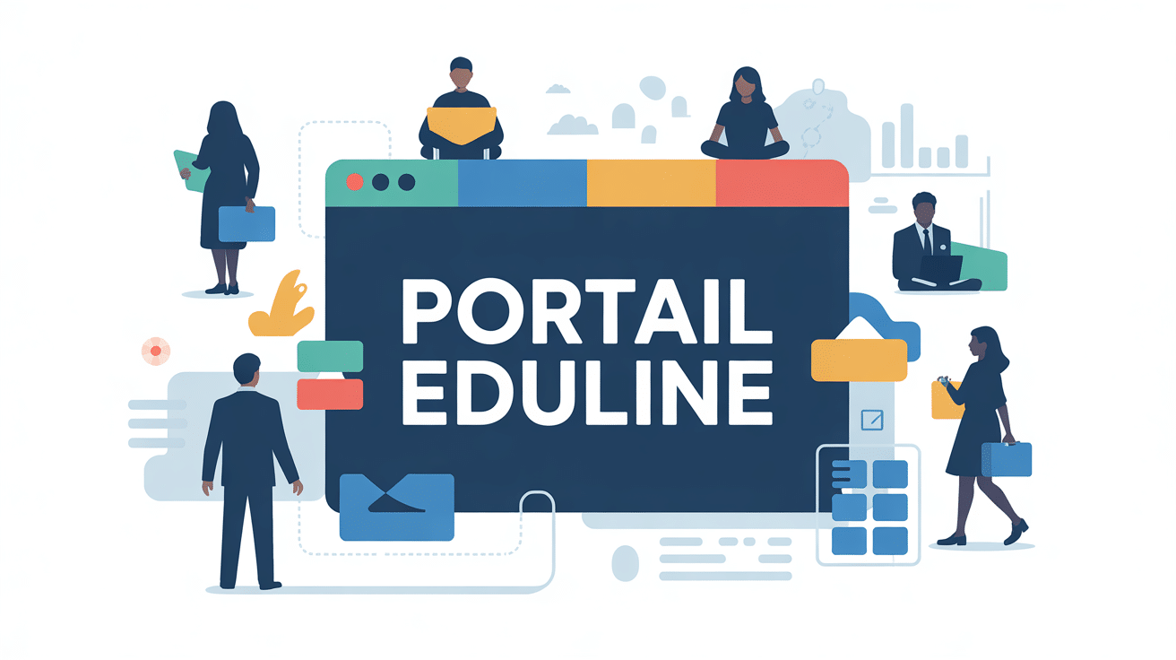 illustration portail eduline accessible et securise