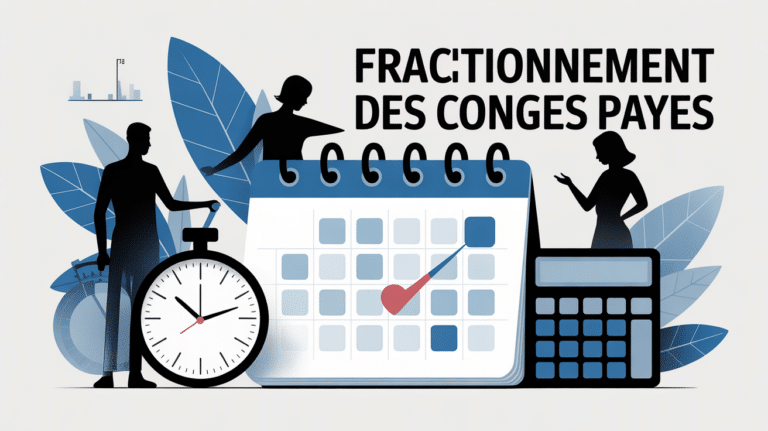 image fractionnement des congés payés calendrier RH
