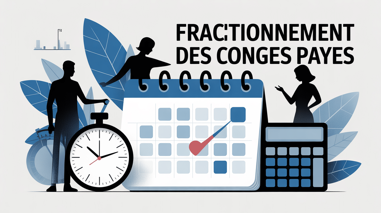 image fractionnement des congés payés calendrier RH