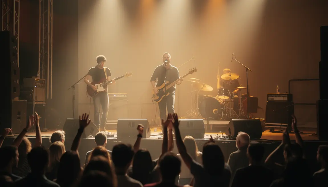 groupe de musique sur scène à Toulouse ambiance concert