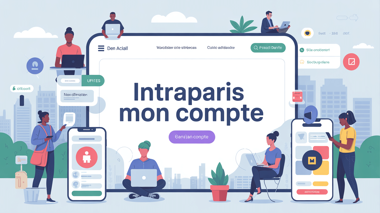 Illustration portail digital intraparis mon compte