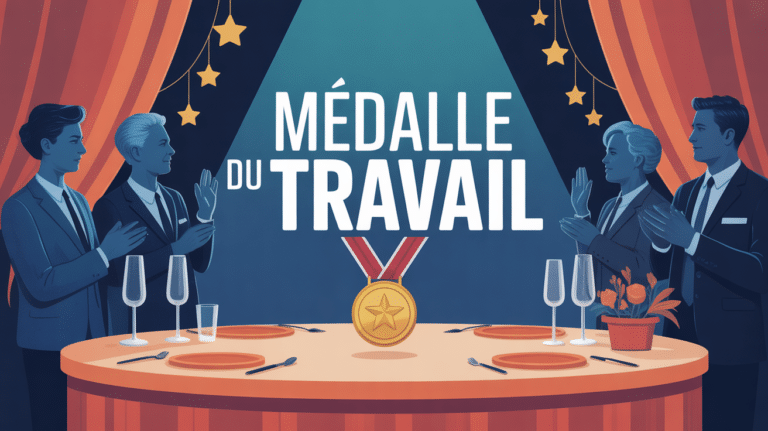 medaille du travail prime mise en avant, seniors ambiance festive