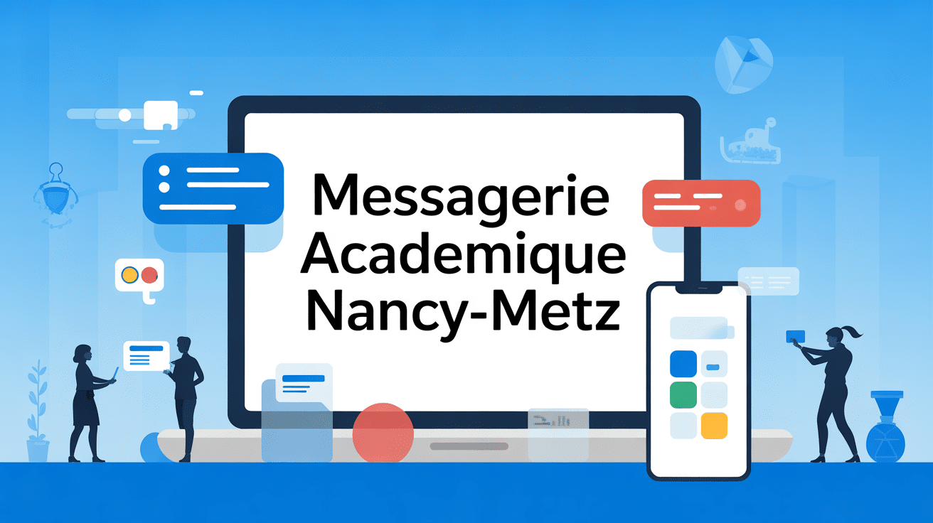 illustration messagerie academique nancy metz ecran smartphone