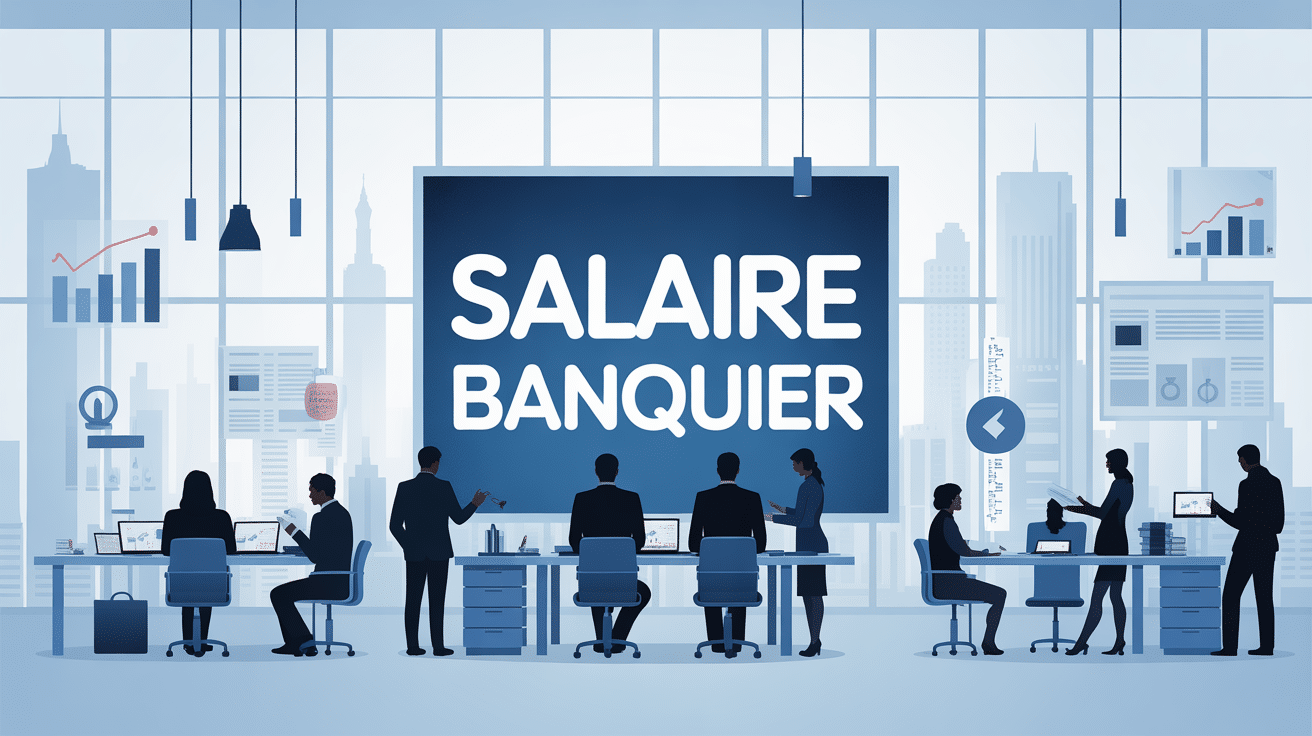 salaire banquier banque silhouettes graphiques