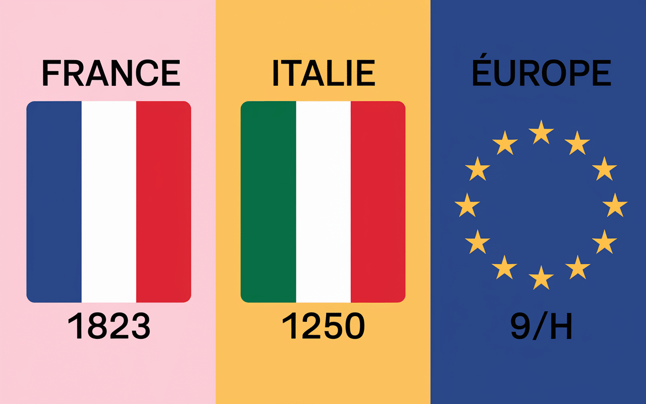 smic italie comparatif france europe