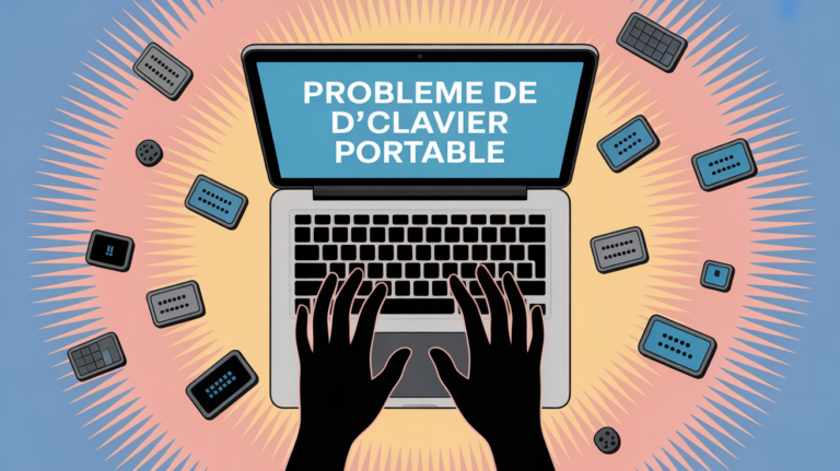 illustration clavier ordinateur portable moderne
