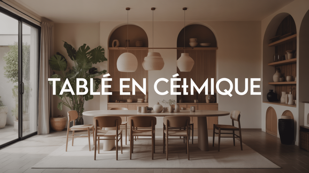 Table céramique inconvénient design salle à manger