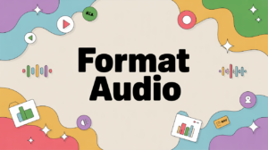 fond stylisé vagues sonores formats fichier audio