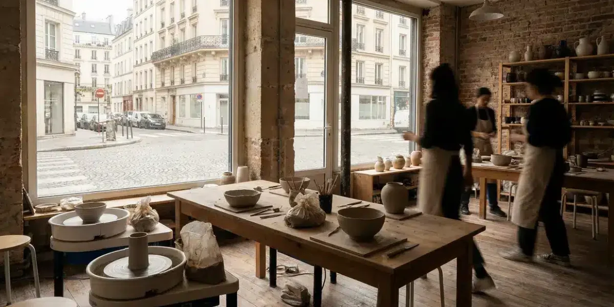 atelier lumineux ceramique paris tables modelage