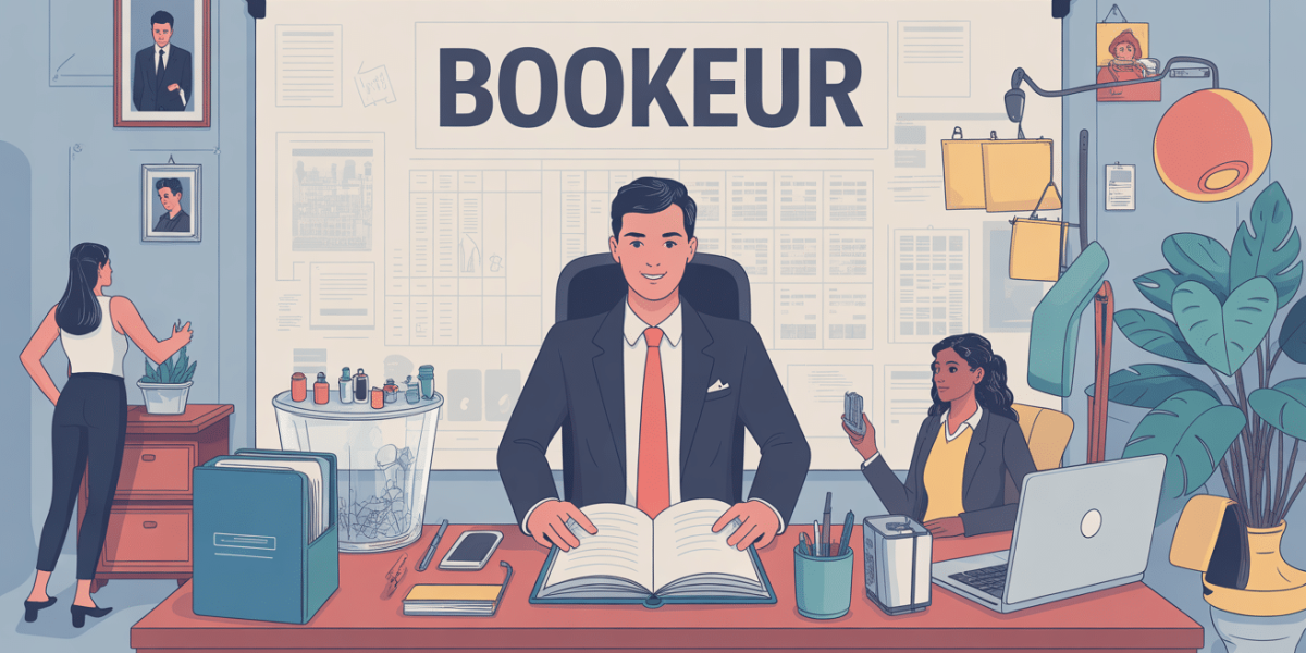 Image bookeur métier bureau carnet planning