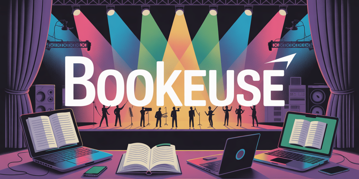 illustration d'une bookeuse sur scène musicale