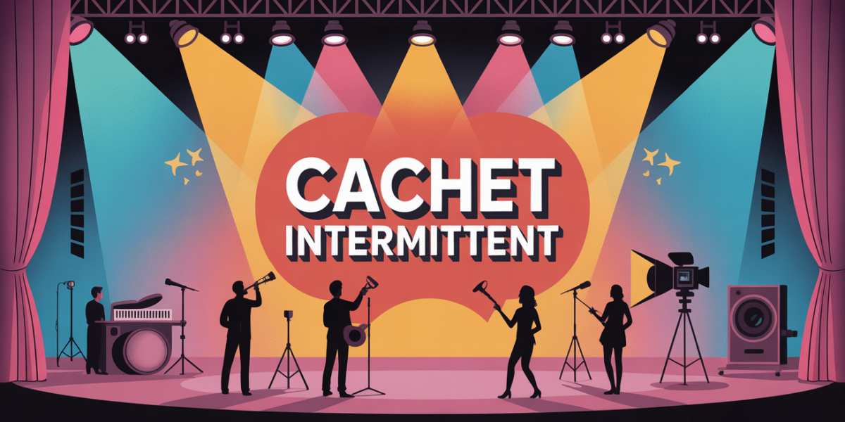 illustration cachet intermittent artistes scene audiovisuel
