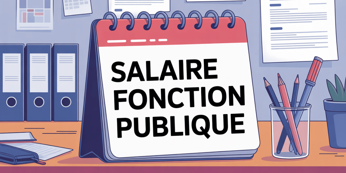 calendrier salaire fonction publique sur bureau