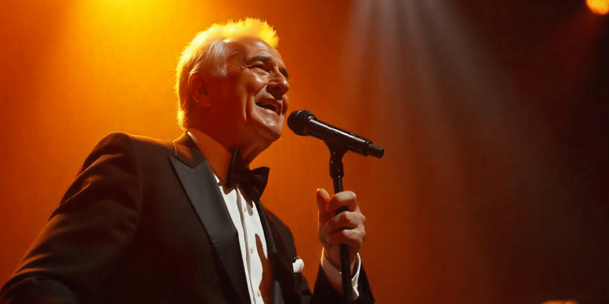 Charles Aznavour le charisme d'un artiste sur scène