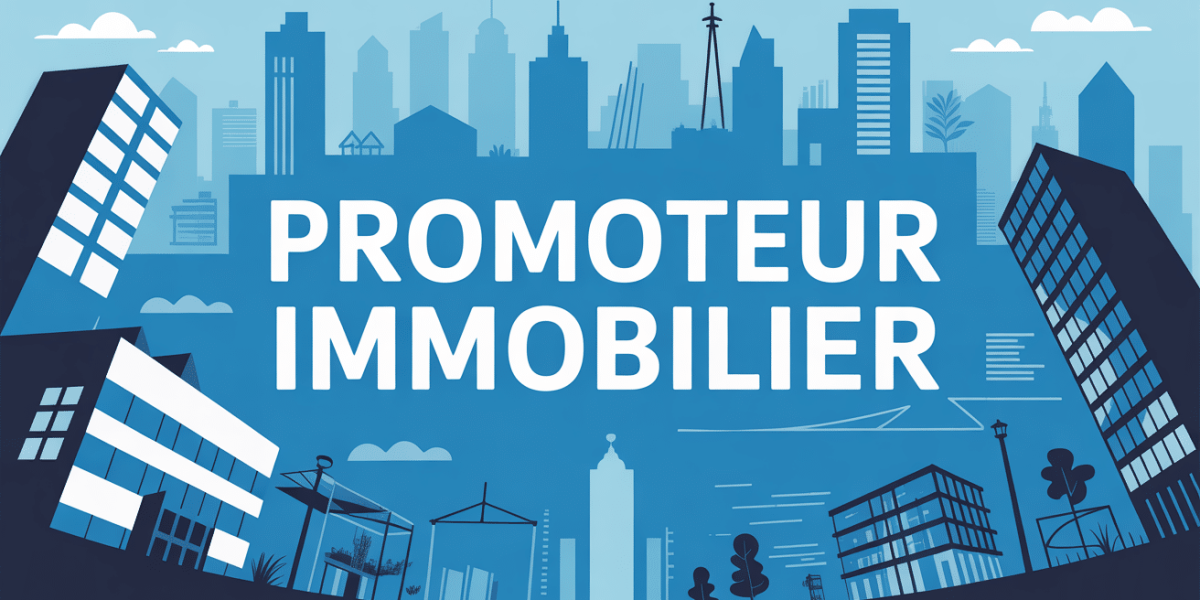 comment devenir promoteur immobilier illustration silhouettes immeubles