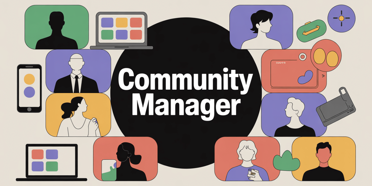 community manager salaire silhouettes et reseaux sociaux