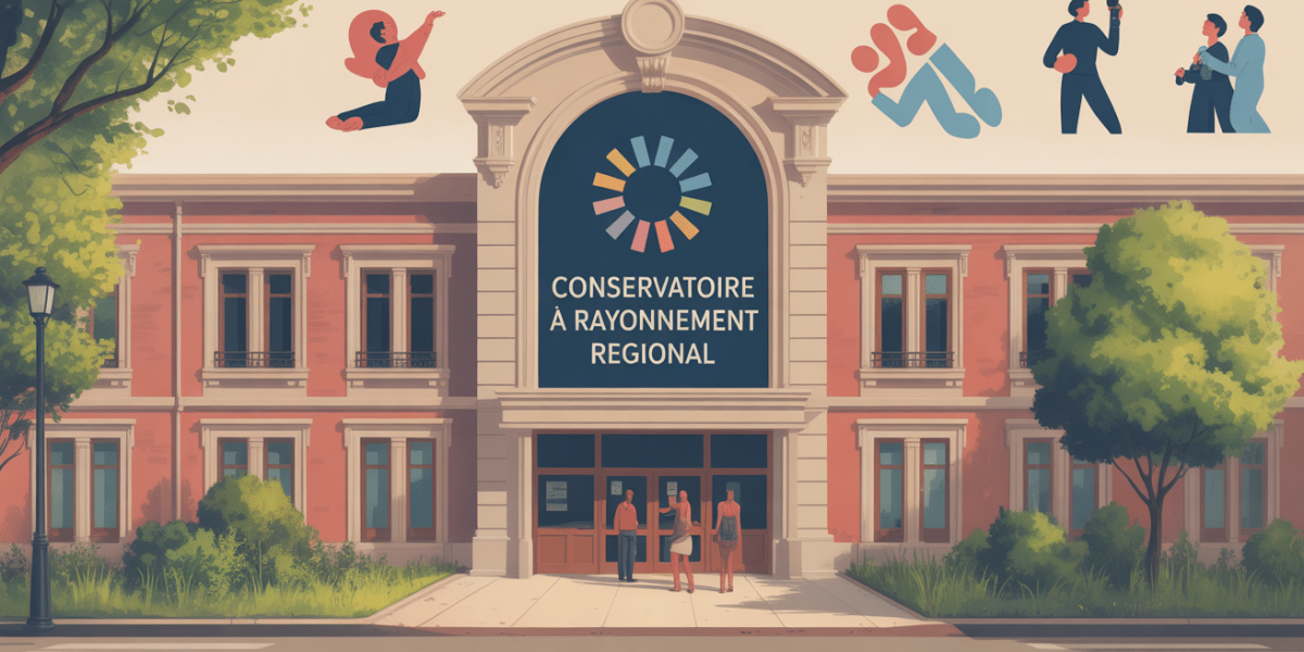 illustration facade conservatoire a rayonnement regional accueil