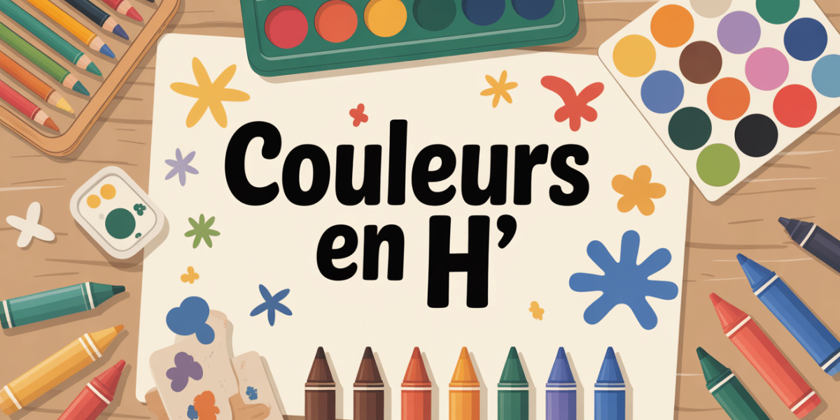 Palette couleurs H Petit Bac vue de dessus