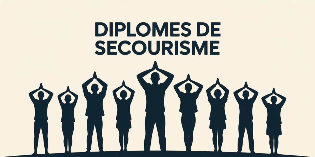 groupe formation diplome secourisme silhouettes