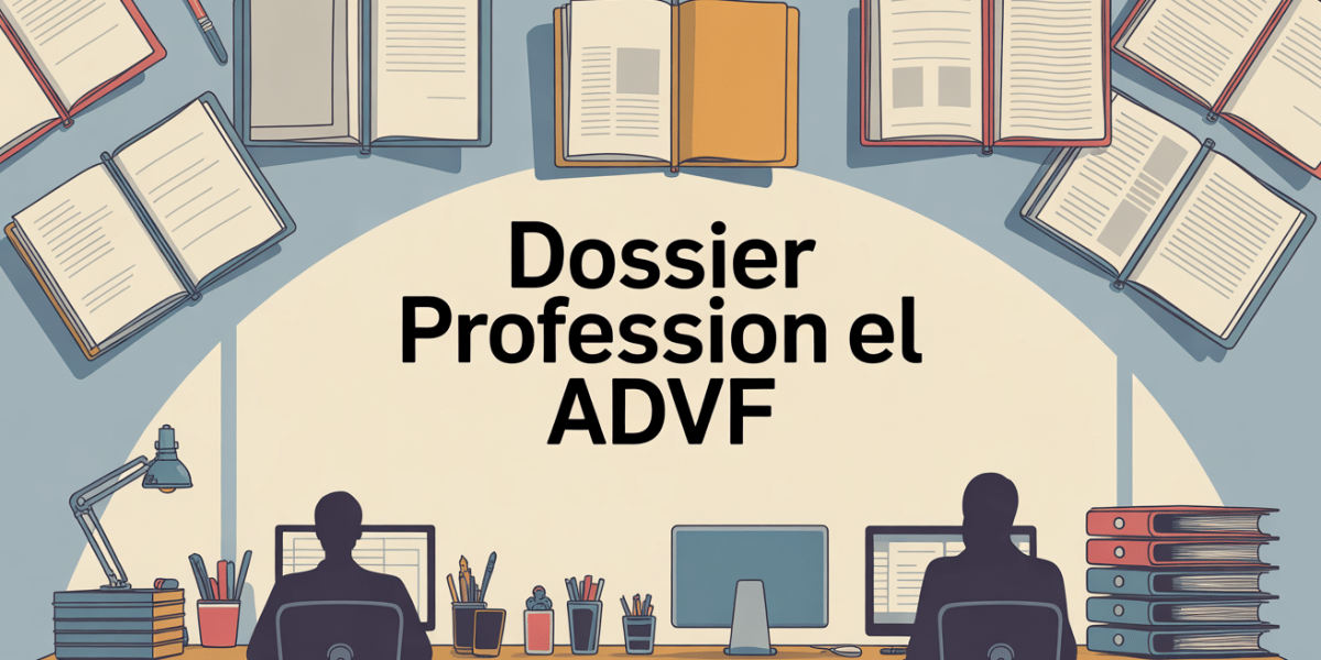 bureau avec dossier professionnel advf ouvert