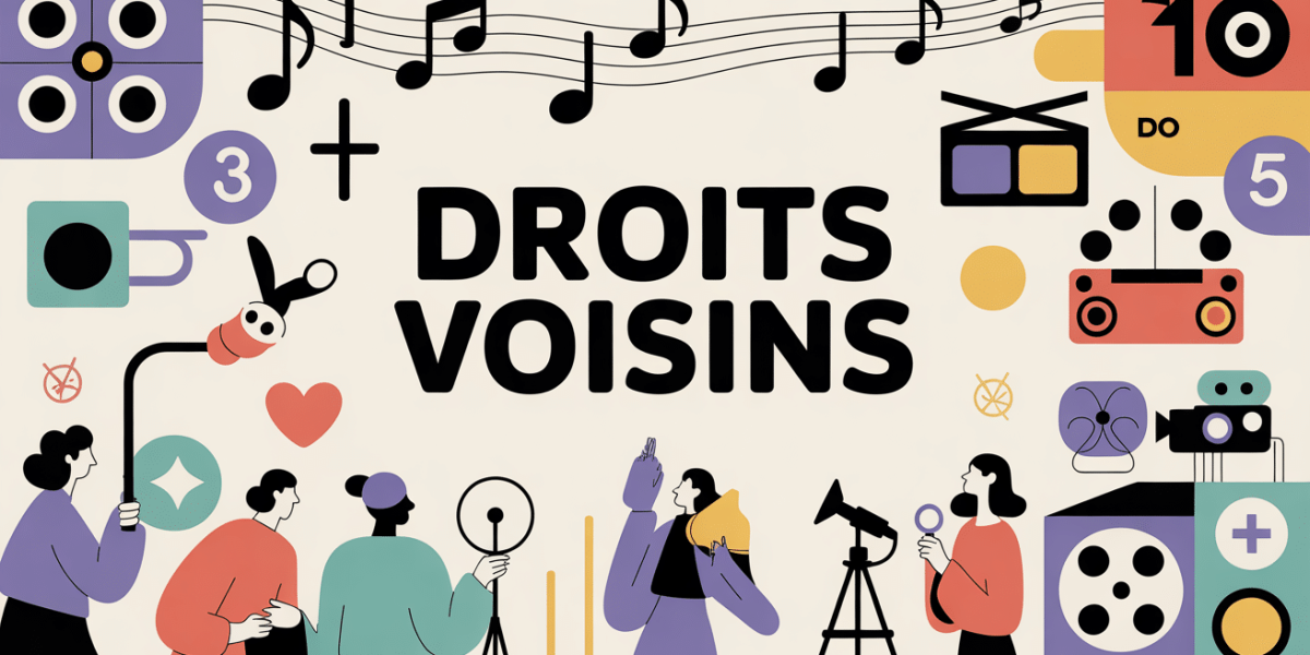 illustration scene artistique droits voisins