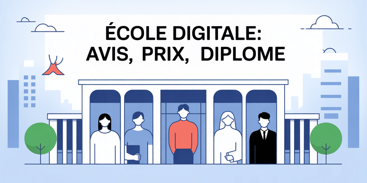 Illustration ecole digitale moderne avis prix diplôme