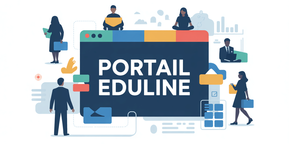 illustration portail eduline accessible et securise