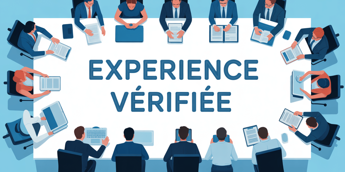 Visuel experience verifiee profils professionnels