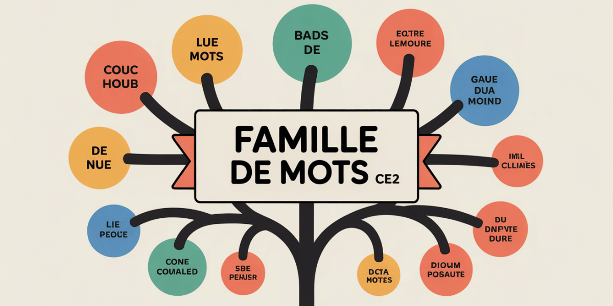 schéma arborescence famille de mots CE2