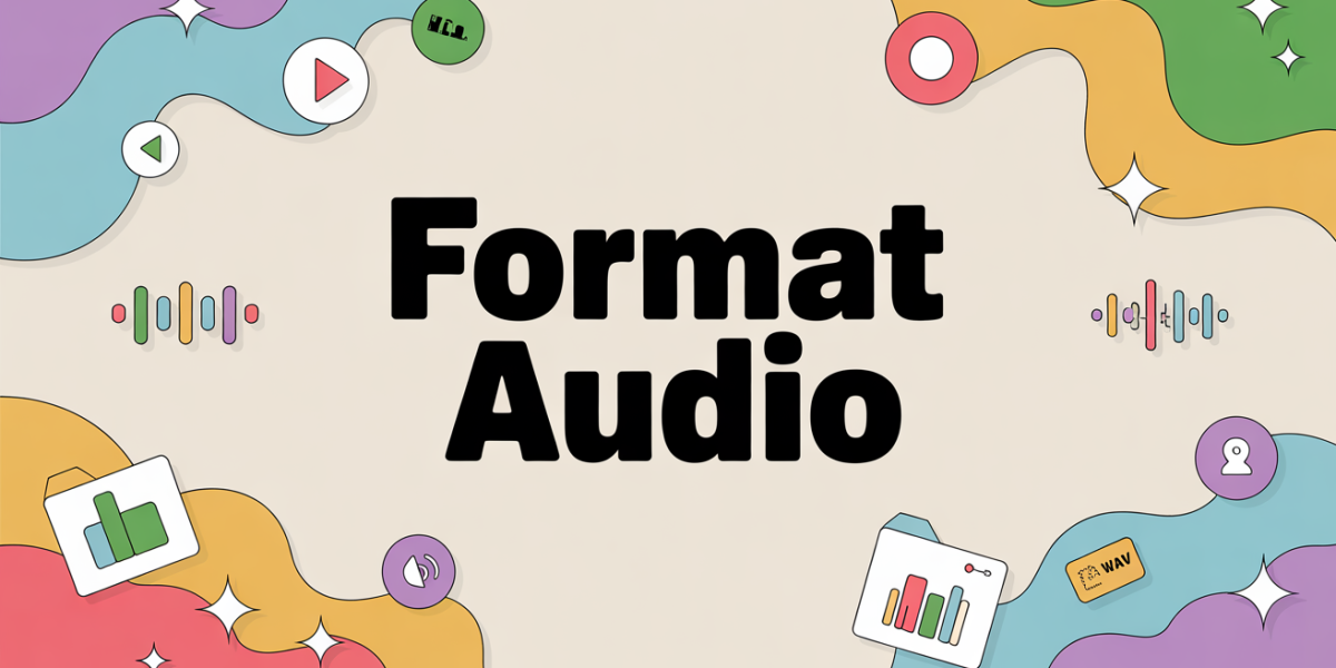 fond stylisé vagues sonores formats fichier audio