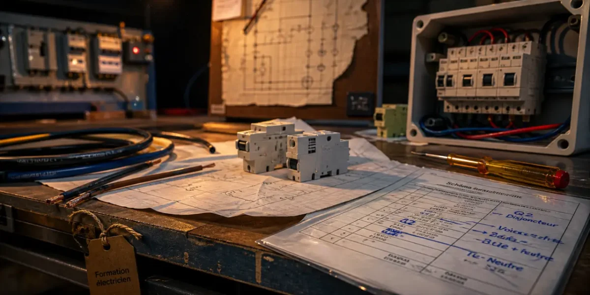 Formation rapide electricien : CAP en 1 an, câbles et tableau électrique en atelier