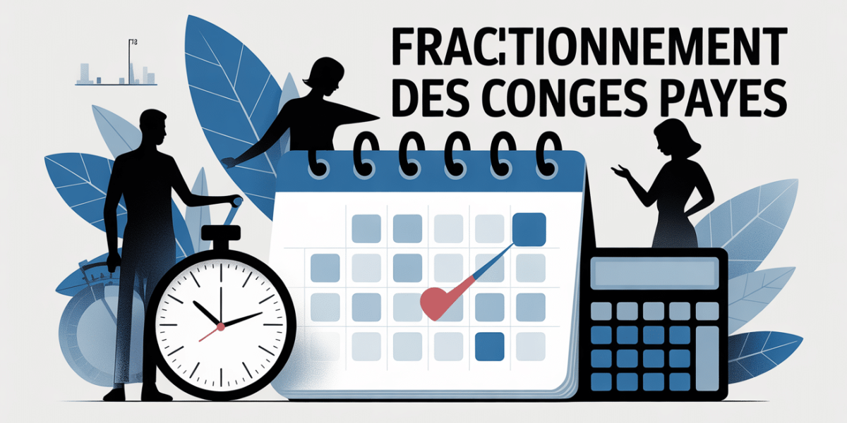 image fractionnement des congés payés calendrier RH