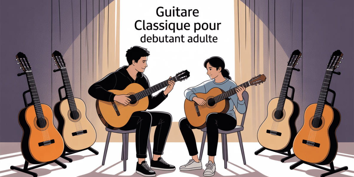 Guitare classique pour debutant adulte et adolescent