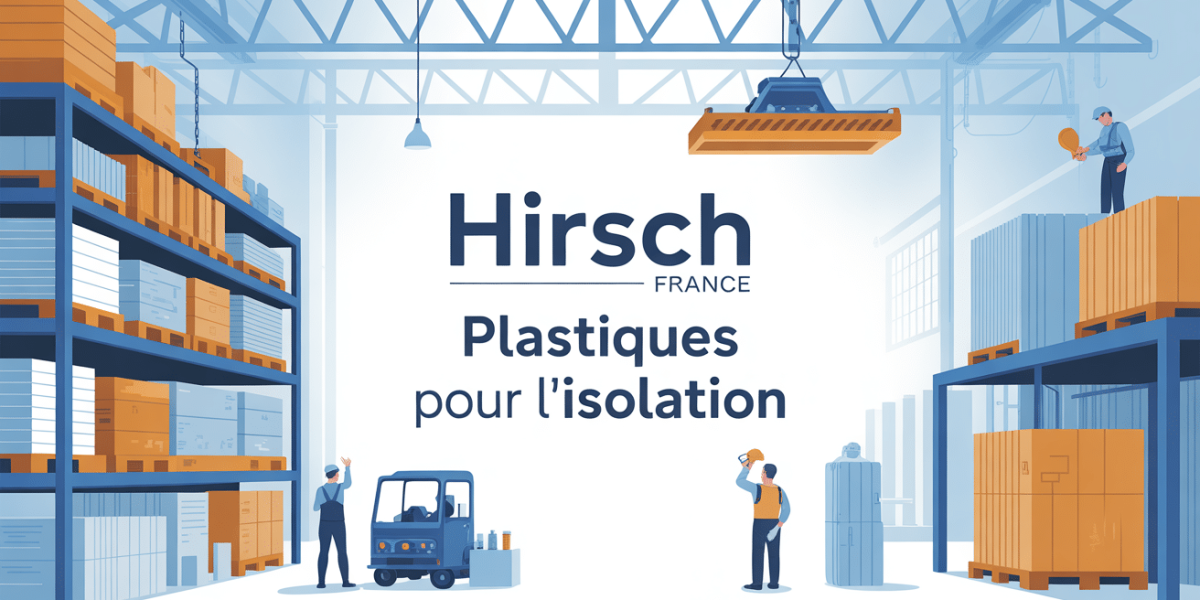 Vue usine Hirsch France, isolation plastique