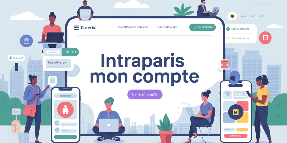 Illustration portail digital intraparis mon compte