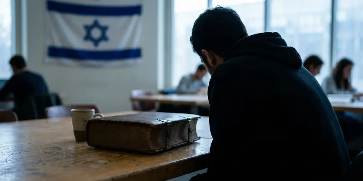 Table universitaire Mein Kampf drapeau Israël