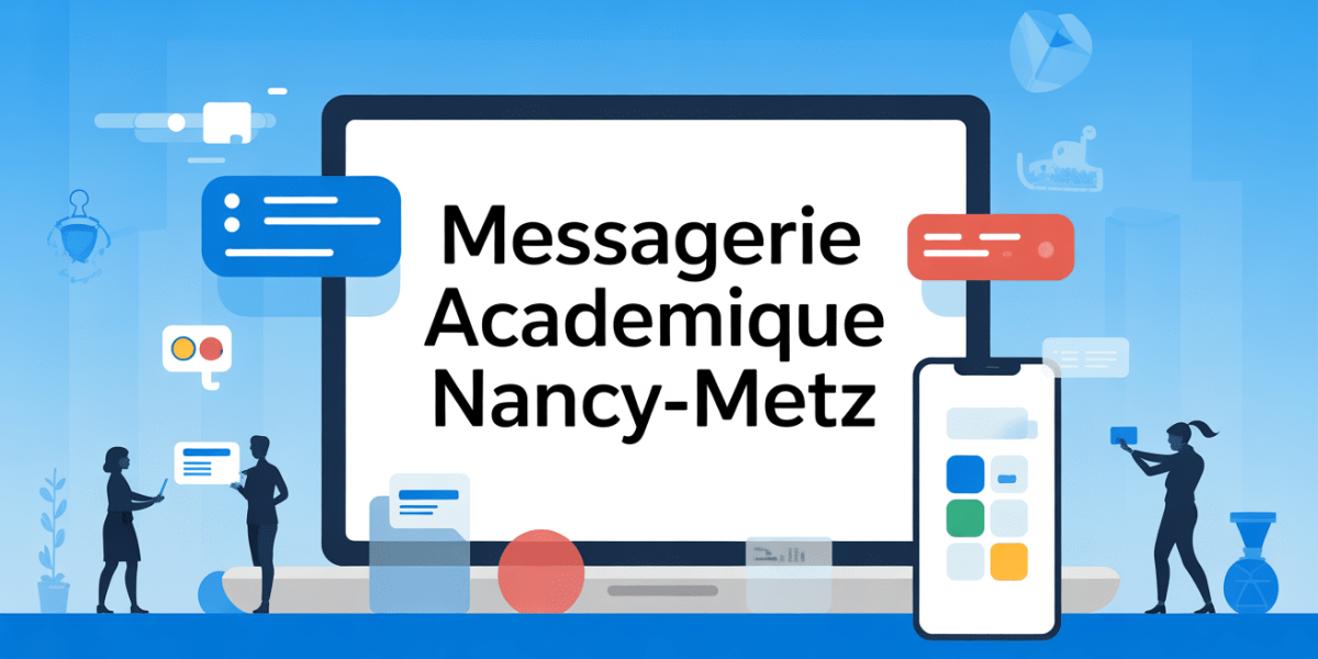 illustration messagerie academique nancy metz ecran smartphone