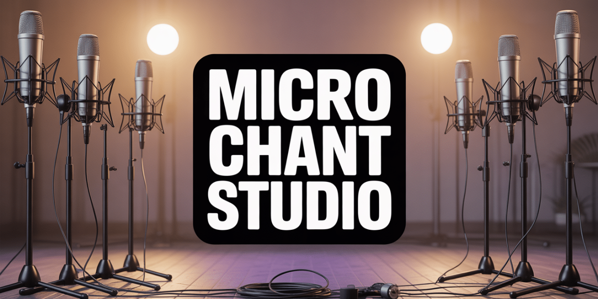 studio enregistrement micro chant accessoires vue ensemble