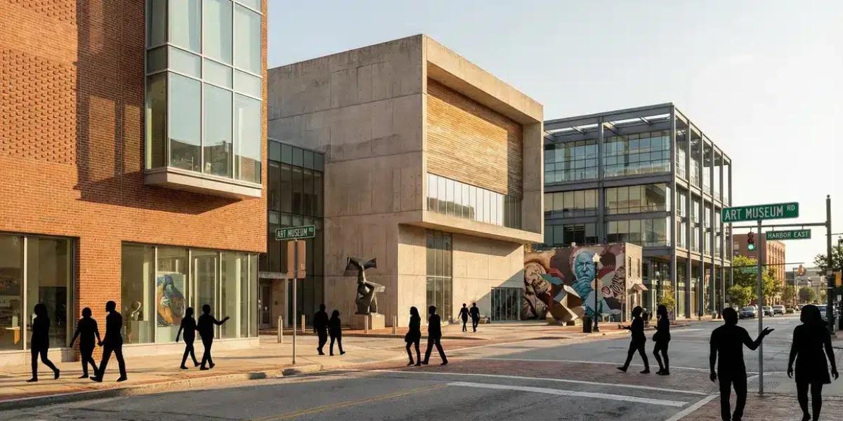 vue avenue Baltimore musées visiteurs art