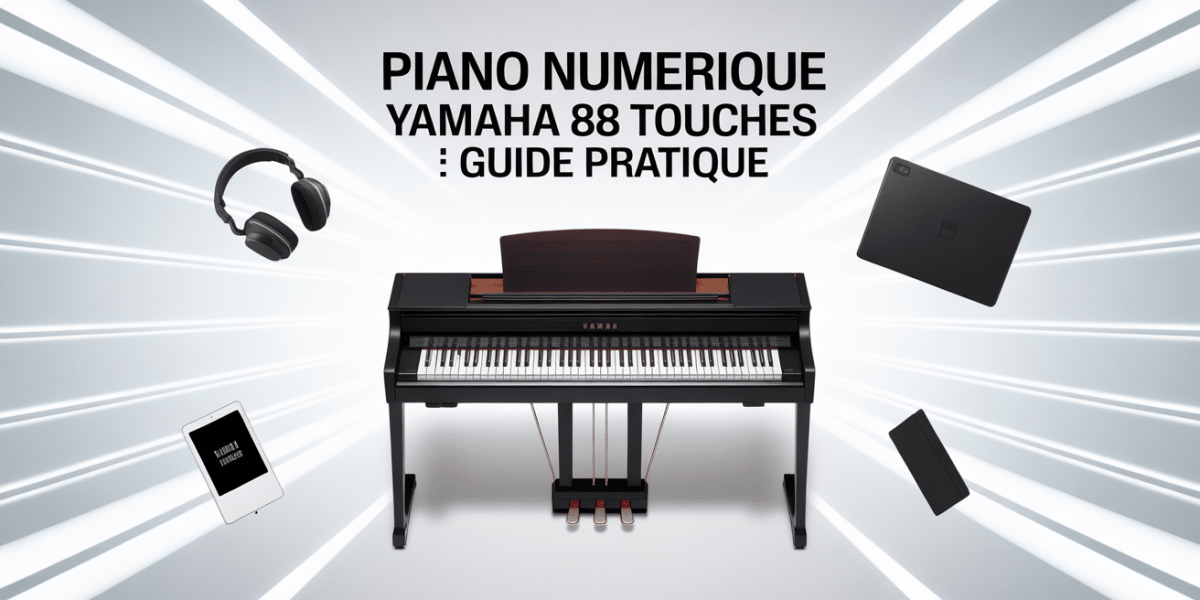 vue piano numerique yamaha 88 touches accessoires