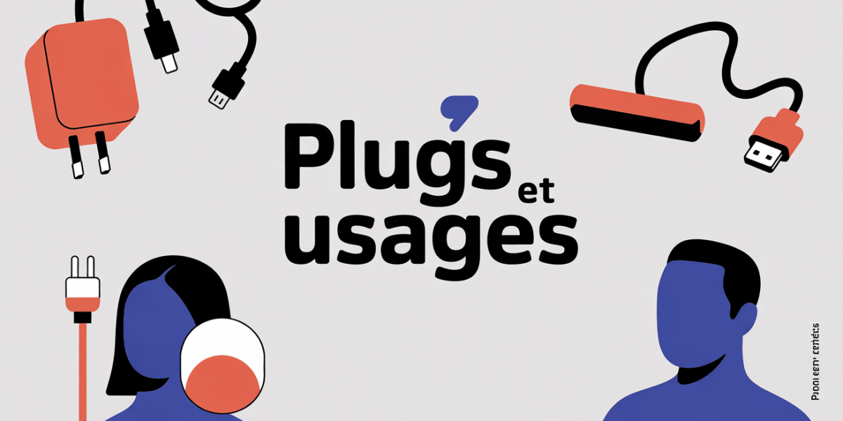 collage plug adaptateur usb medical galette